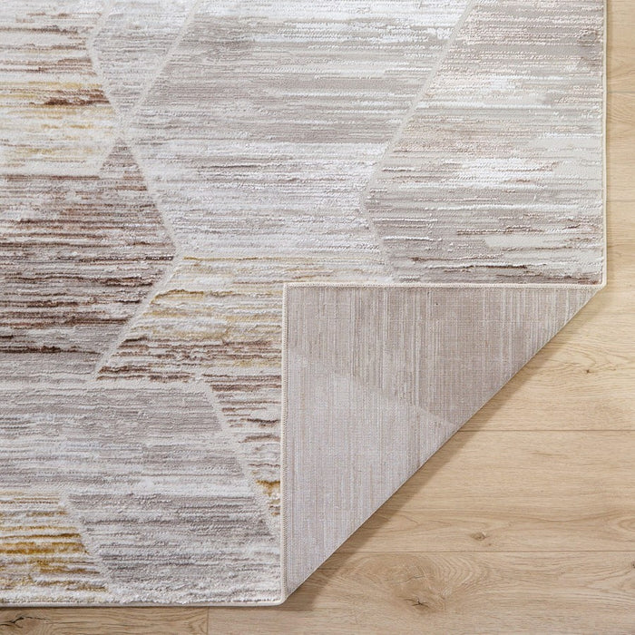 Lavin Rugs R1007 Baltea 9'10" x 13'2" Geo Rug, Cream Gold/Earth