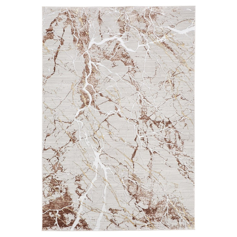 Lavin Rugs R1009 Baltea 2' x 3' Striations Rug, Cream Gold/Earth - R1009-0203