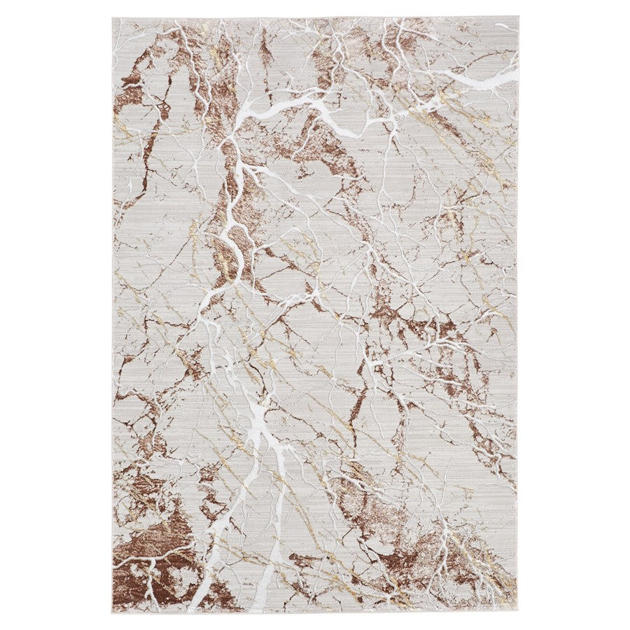 Lavin Rugs R1009 Baltea 9'10" x 13'2" Striations Rug, Gold/Earth - R1009-1013