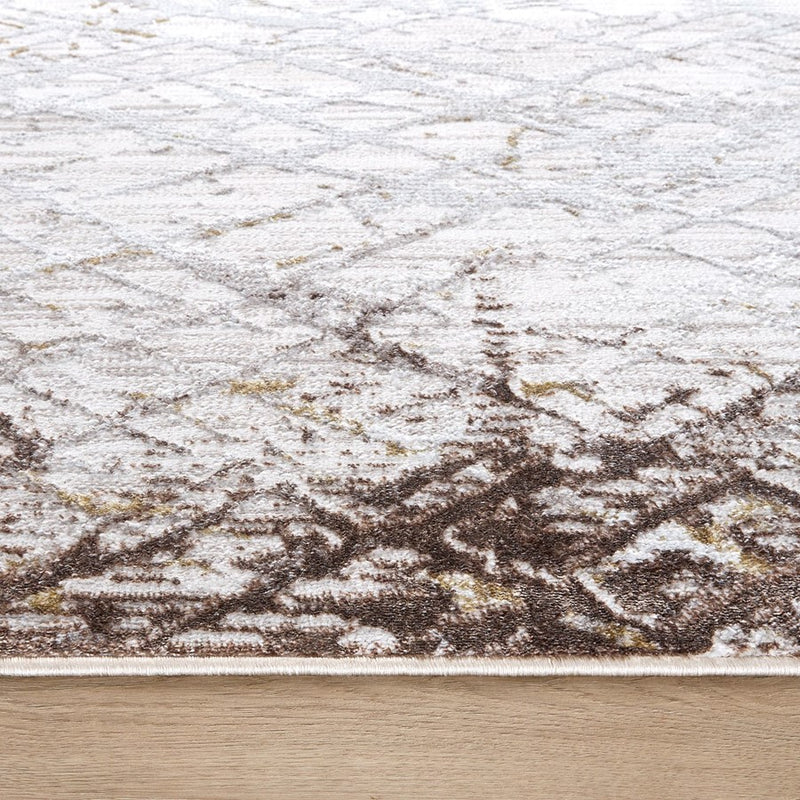 Lavin Rugs R1011 Baltea 2' x 3' Weave Rug, Grey Cream Gold/Earth