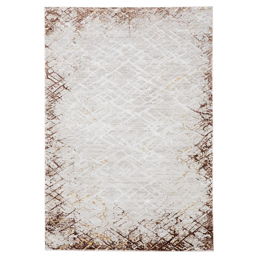 Lavin Rugs R1011 Baltea 7'10" x 10'10" Weave Rug, Cream Gold/Earth - R1011-0811