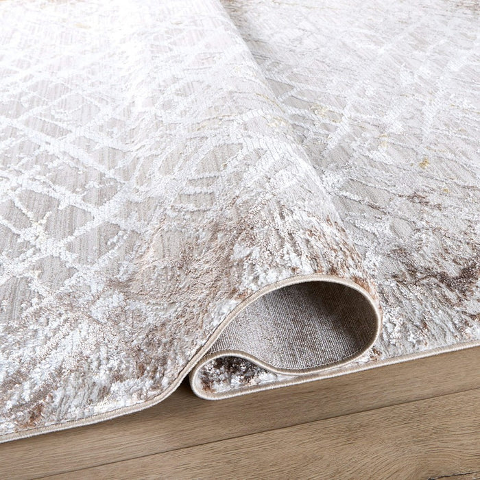 Lavin Rugs R1011 Baltea 7'10" x 10'10" Weave Rug, Cream Gold/Earth