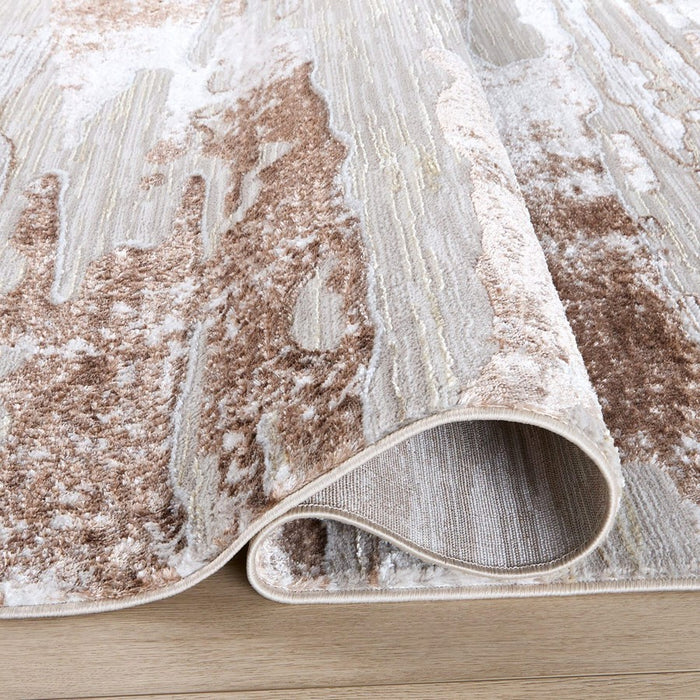 Lavin Rugs R1013 Baltea 2' x 3' Marble Rug, Cream Gold/Earth