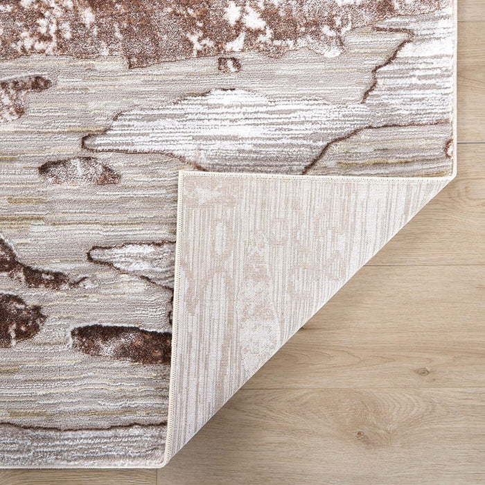 Lavin Rugs R1013 Baltea 2'8" x 7'10" Marble Rug, Cream Gold/Earth