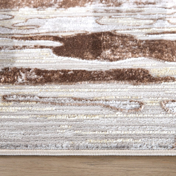 Lavin Rugs R1013 Baltea 5' x 7' Marble Rug, Cream Gold/Earth