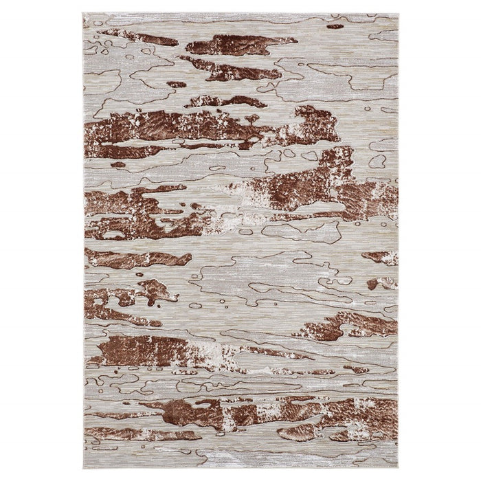 Lavin Rugs R1013 Baltea 9'10" x 13'2" Marble Rug, Cream Gold/Earth - R1013-1013