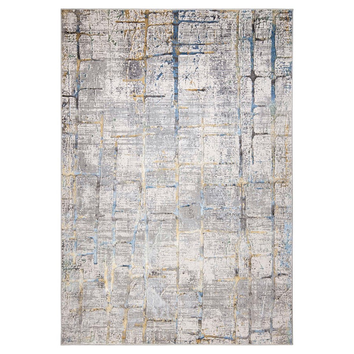 Lavin Rugs T2001 Adara 2' x 3' Painterly Rug, Green Gold/Mineral - T2001-0203