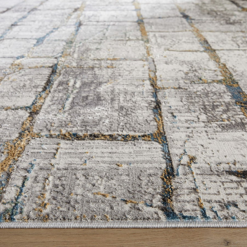 Lavin Rugs T2001 Adara 2' x 3' Painterly Rug, Green Gold/Mineral