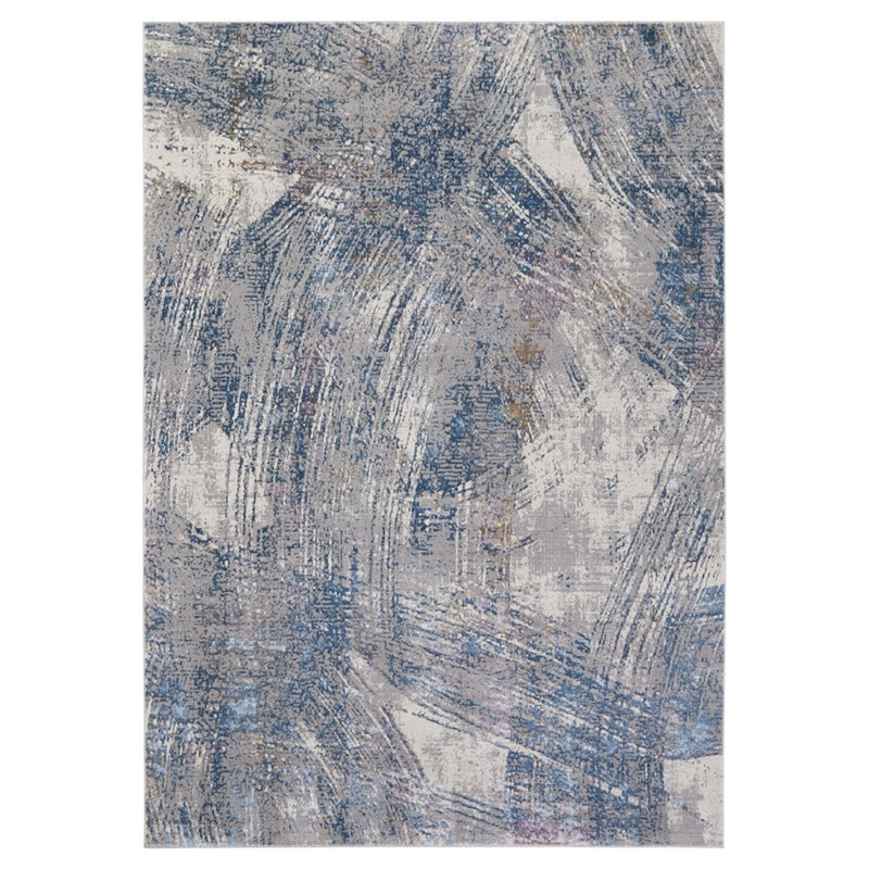 Lavin Rugs T2002 Adara 2' x 3' Painterly Rug, Cream Blue/Mineral - T2002-0203