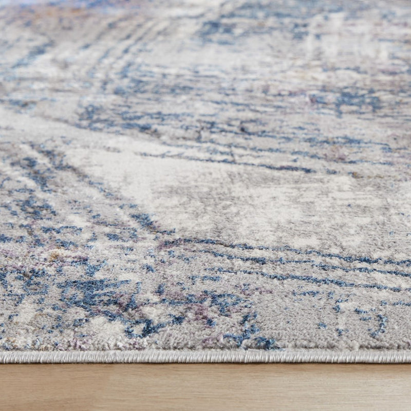 Lavin Rugs T2002 Adara 2' x 3' Painterly Rug, Cream Blue/Mineral