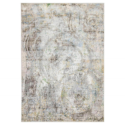 Lavin Rugs T2004 Adara 2' x 3' Painterly Rug, Green/Mineral - T2004-0203
