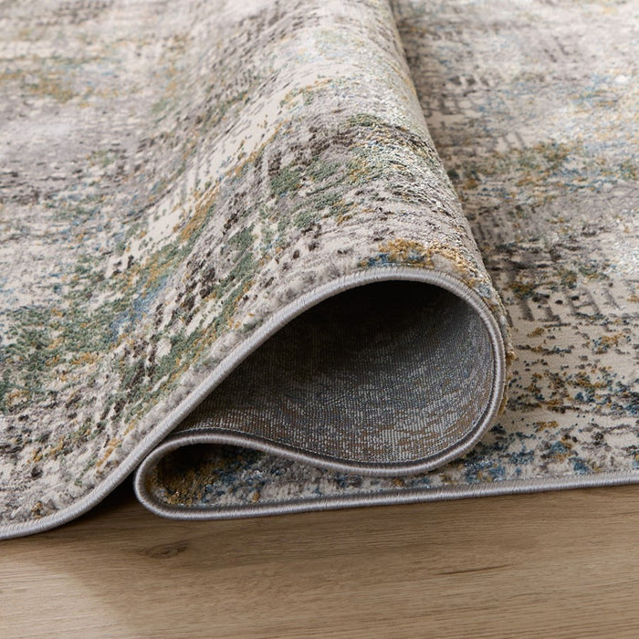 Lavin Rugs T2004 Adara 6'7" x 9'6" Painterly Rug, Green/Mineral