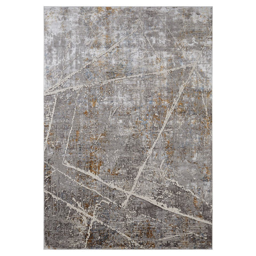 Lavin Rugs T2005 Adara 6'7" x 9'6" Painterly Rug, Grey Gold/Mineral - T2005-0609