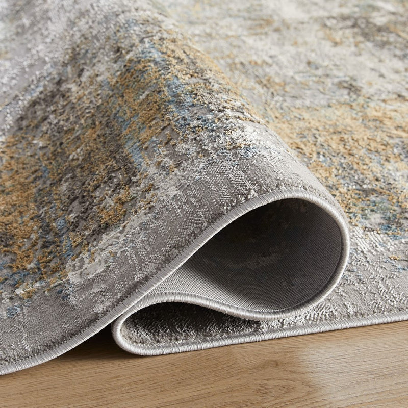 Lavin Rugs T2007 Adara 2' x 3' Painterly Rug, Gold/Mineral