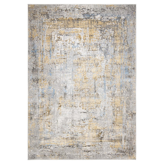 Lavin Rugs T2007 Adara 6'7" x 9'6" Painterly Rug, Gold/Mineral - T2007-0609