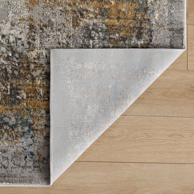 Lavin Rugs T2007 Adara 7'10" x 10'10" Painterly Rug, Gold/Mineral