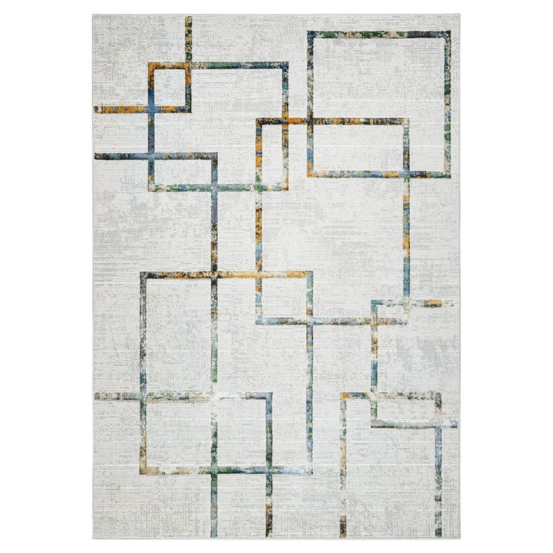 Lavin Rugs T2008 Adara 2' x 3' Geo Rug, Green Gold/Neutral/Multi - T2008-0203