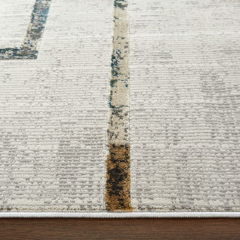 Lavin Rugs T2008 Adara 2' x 3' Geo Rug, Green Gold/Neutral/Multi