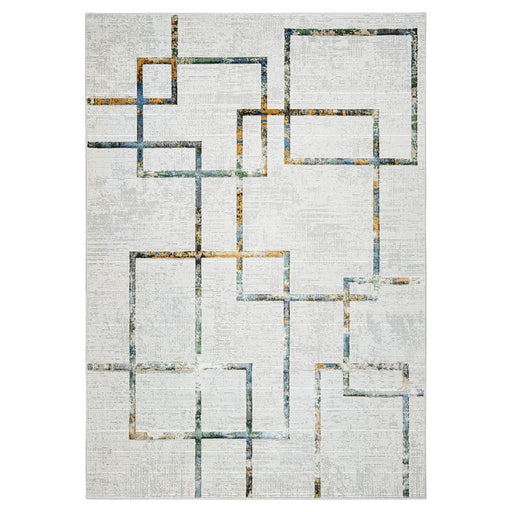 Lavin Rugs T2008 Adara 9'10" x 13'2" Geo Rug, Green/Neutral/Multi - T2008-1013