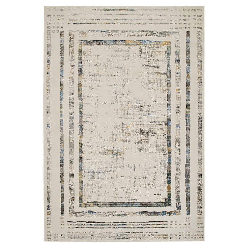 Lavin Rugs T2009 Adara 5'3" x 7'6" Geo Rug, Green/Neutral/Multi - T2009-0507