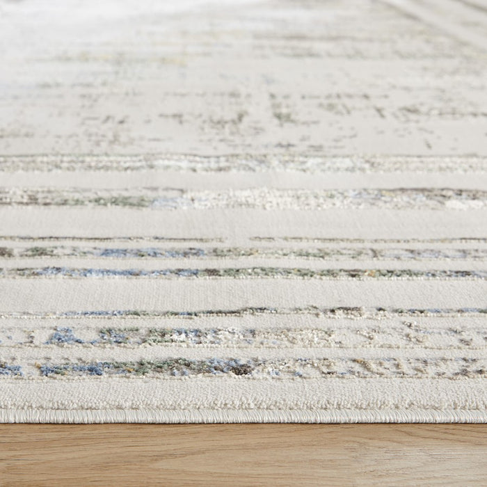 Lavin Rugs T2009 Adara 9'10" x 13'2" Geo Rug, Green/Neutral/Multi