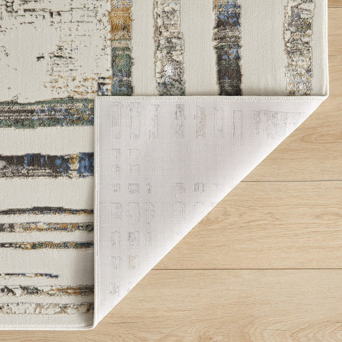 Lavin Rugs T2009 Adara 9'10" x 13'2" Geo Rug, Green/Neutral/Multi