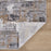 Lavin Rugs T2010 Dalia 5'3" x 7'6" Painterly Rug, Grey Cream/Earth