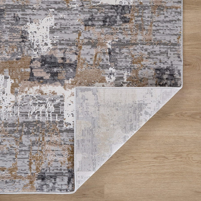 Lavin Rugs T2010 Dalia 5'3" x 7'6" Painterly Rug, Grey Cream/Earth