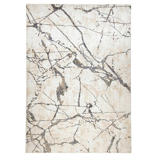Lavin Rugs T2011 Dalia 9'10" x 13'2" Striations Rug, Cream/Earth - T2011-1013