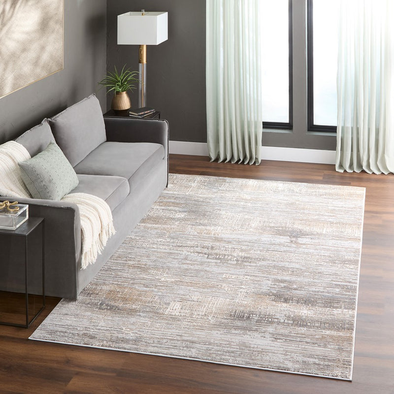 Lavin Rugs T2012 Dalia 2' x 3' Heathered Rug, Grey Cream/Mineral