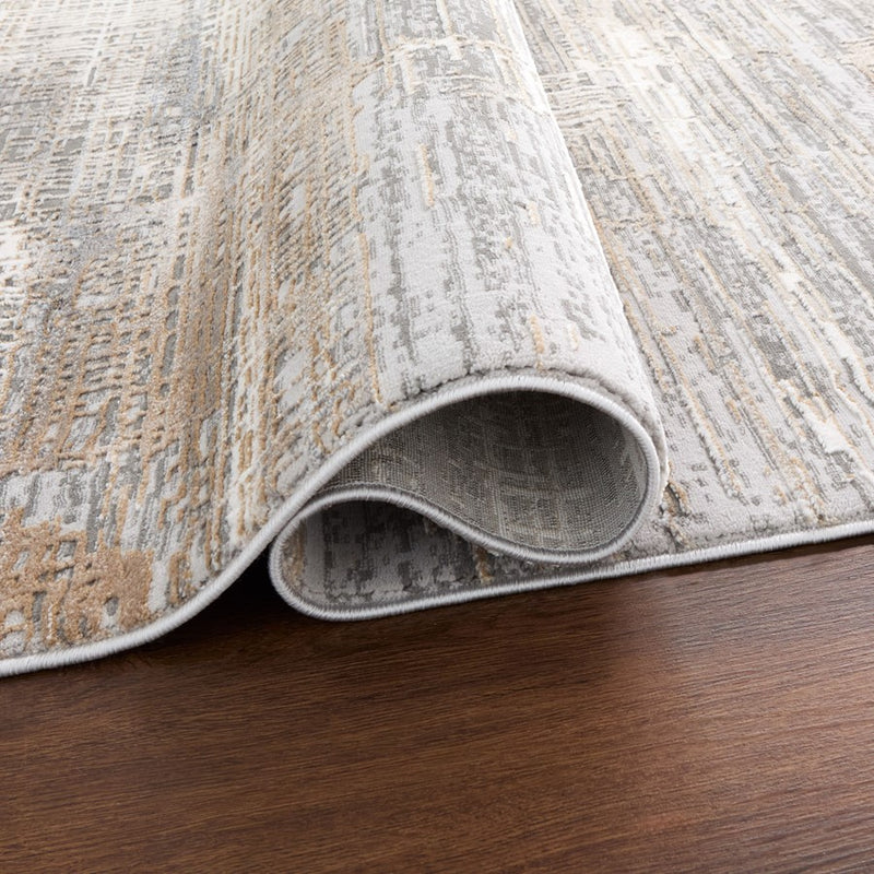 Lavin Rugs T2012 Dalia 2' x 3' Heathered Rug, Grey Cream/Mineral