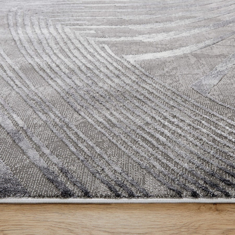 Lavin Rugs T2013 Dalia 2' x 3' Heathered Rug, Grey Cream/Mineral