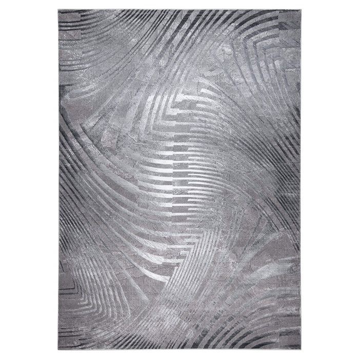 Lavin Rugs T2013 Dalia 6'7" x 9'6" Heathered Rug, Cream/Mineral - T2013-0609