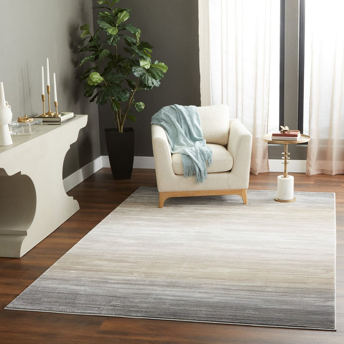 Lavin Rugs T2014 Dalia 2' x 3' Hombre Rug, Grey Cream/Mineral Tones