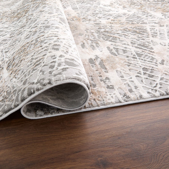 Lavin Rugs T2015 Dalia 2' x 3' Painterly Rug, Grey Cream/Mineral