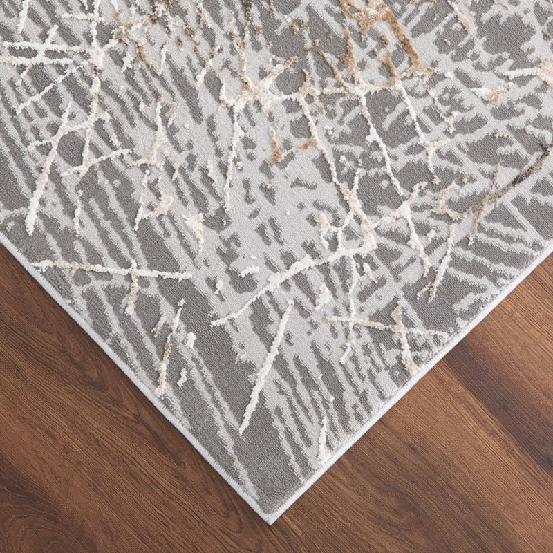 Lavin Rugs T2015 Dalia 2' x 3' Painterly Rug, Grey Cream/Mineral