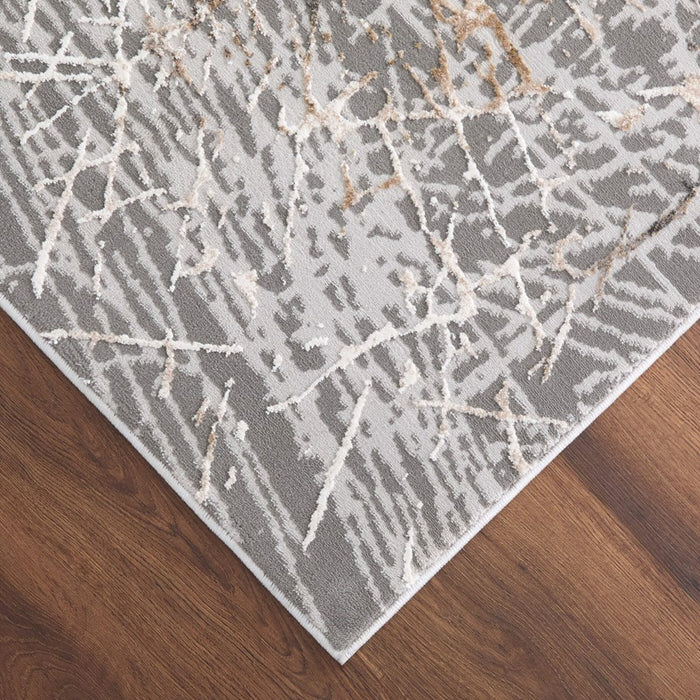 Lavin Rugs T2015 Dalia 2' x 3' Painterly Rug, Grey Cream/Mineral