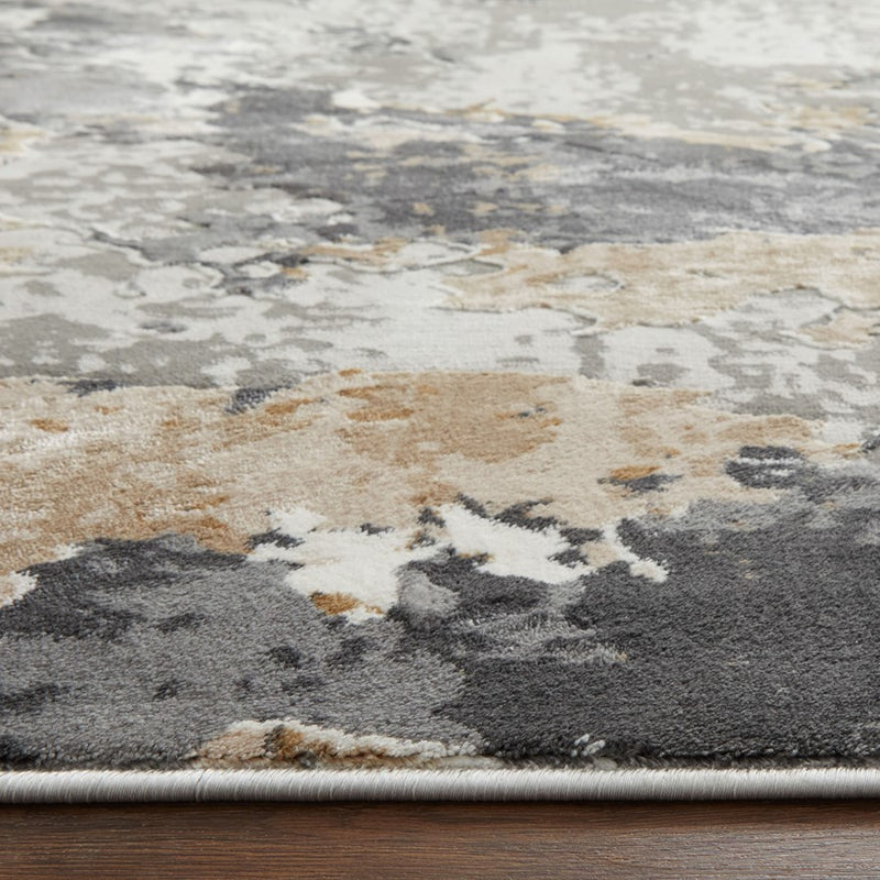 Lavin Rugs T2016 Dalia 2' x 3' Painterly Rug, Grey Cream/Earth