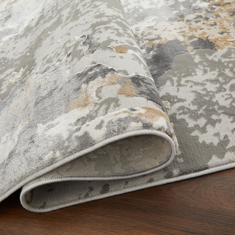 Lavin Rugs T2016 Dalia 2' x 3' Painterly Rug, Grey Cream/Earth