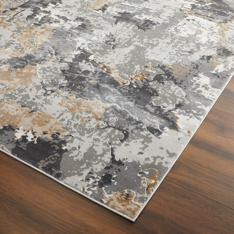 Lavin Rugs T2016 Dalia 2' x 3' Painterly Rug, Grey Cream/Earth