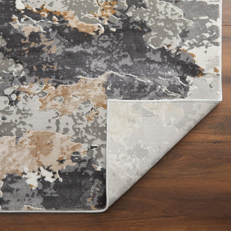Lavin Rugs T2016 Dalia 2' x 3' Painterly Rug, Grey Cream/Earth