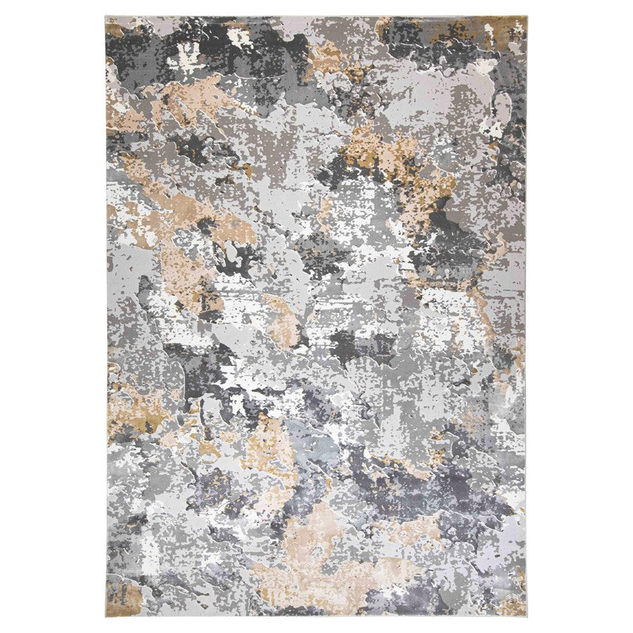 Lavin Rugs T2016 Dalia 9'10" x 13'2" Painterly Rug, Cream/Earth - T2016-1013