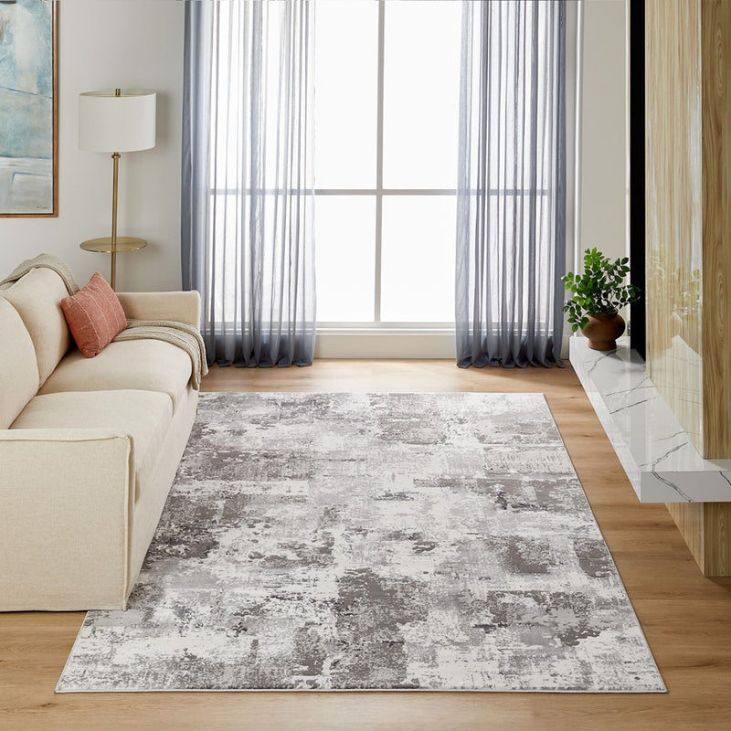 Lavin Rugs T2018 Dalia 2' x 3' Painterly Rug, Grey Grey/Green