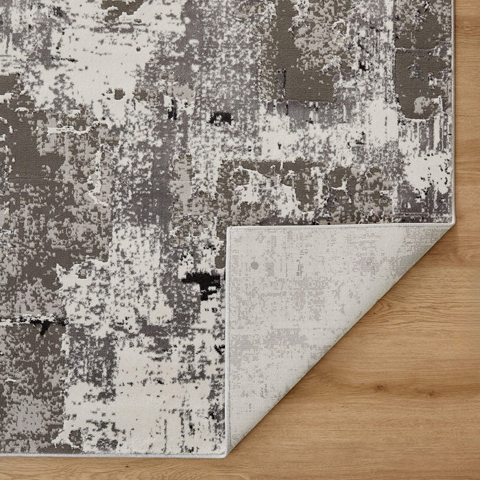 Lavin Rugs T2018 Dalia 5'3" x 7'6" Painterly Rug, Grey Grey/Green