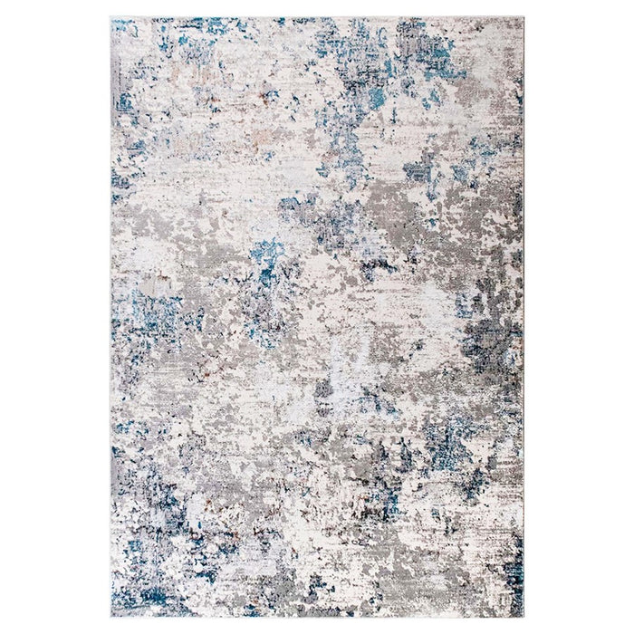 Lavin Rugs T2019 Darica 6'7" x 9'6" Painterly Rug, Cream Blue/Blue - T2019-0609