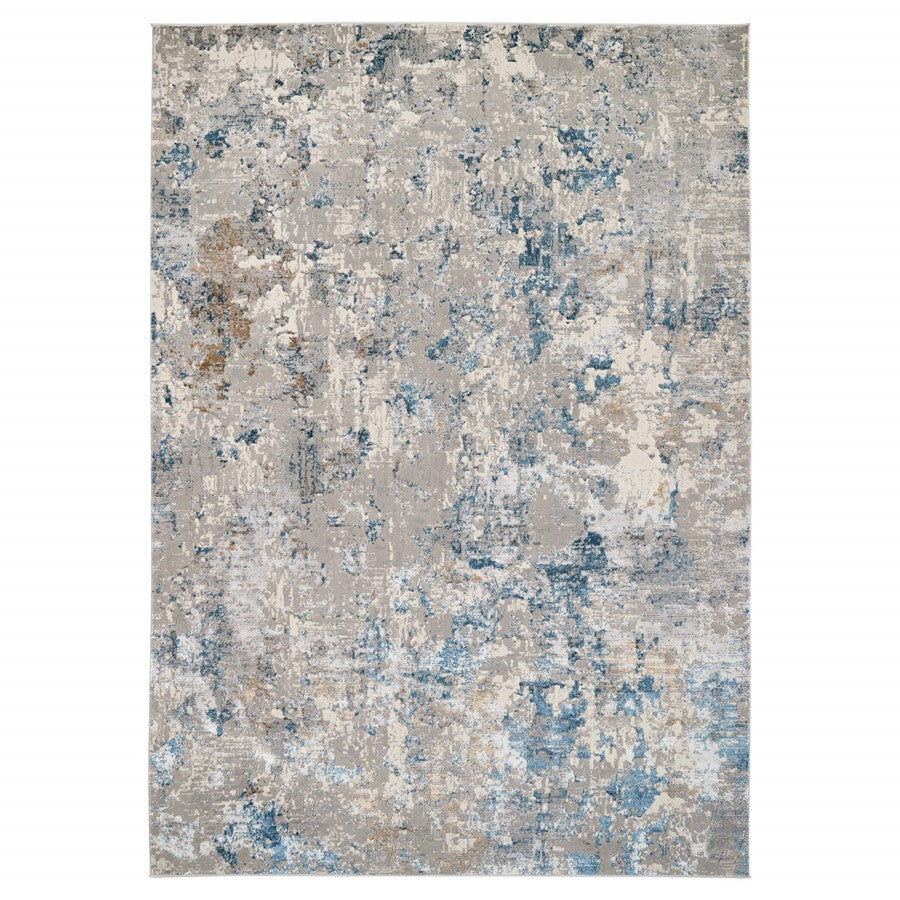 Lavin Rugs T2020 Darica 6'7" x 9'6" Rug, Light Grey Blue/ - T2020-0609
