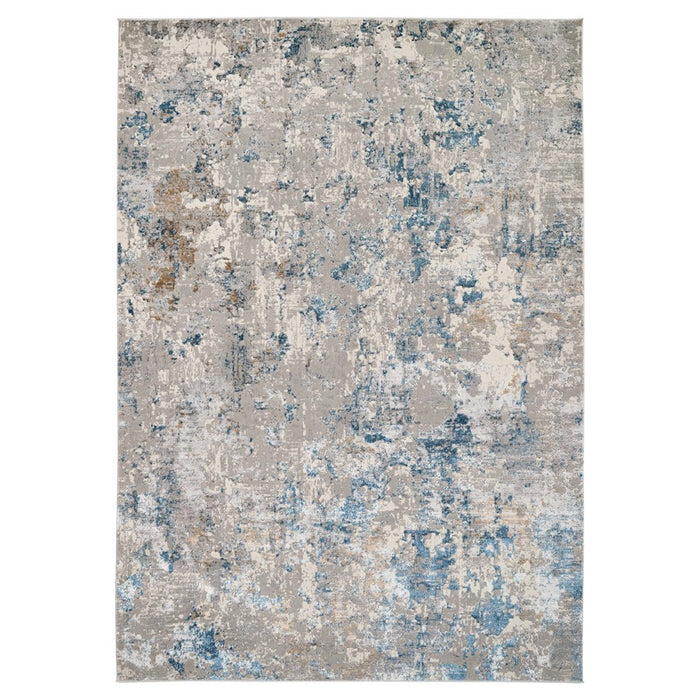 Lavin Rugs T2020 Darica 7'10" x 10'10" Rug, Light Grey Blue/ - T2020-0811