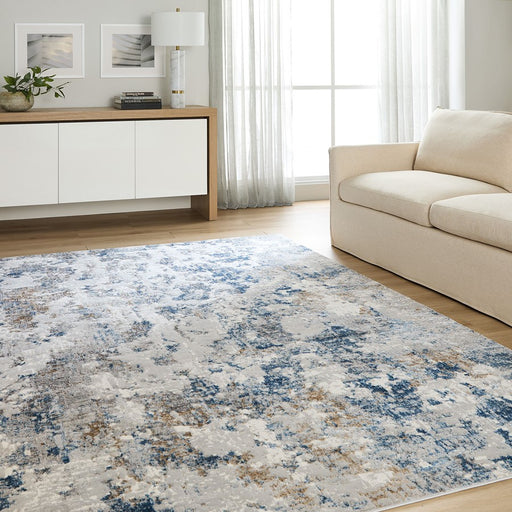 Lavin Rugs T2020 Darica 7'10" x 10'10" Rug, Light Grey Blue/