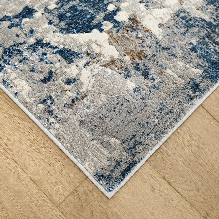 Lavin Rugs T2020 Darica 7'10" x 10'10" Rug, Light Grey Blue/