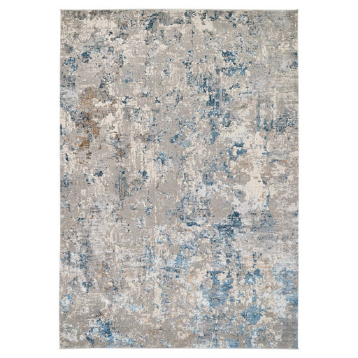 Lavin Rugs T2020 Darica 9'10" x 13'2" Rug, Light Grey Blue/ - T2020-1013